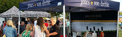 Wine booth at festival